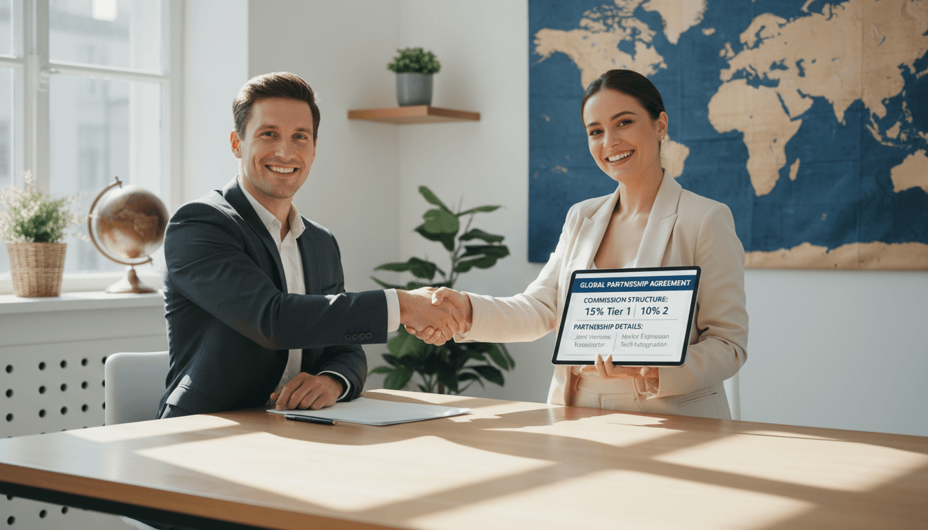Affiliate Partnership Handshake